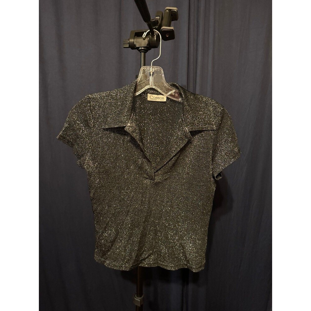 Y2K sparkly top
